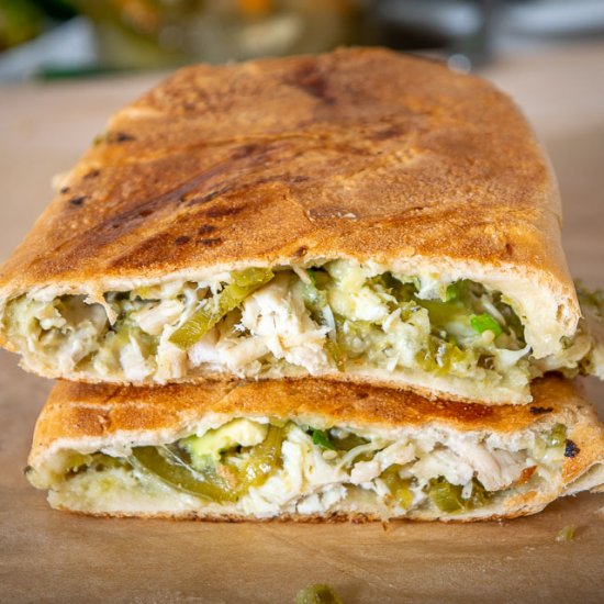 Chicken Chile Verde Tortas