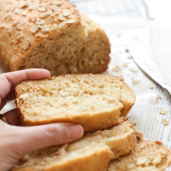 Gluten-Free Honey Oat Quick Bread