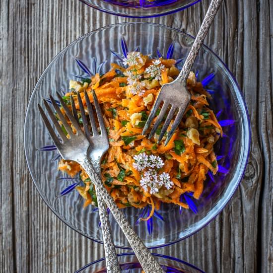 Carrot and Walnut Salad