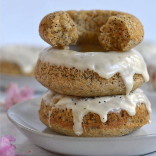 Orange Poppy Seed Donuts