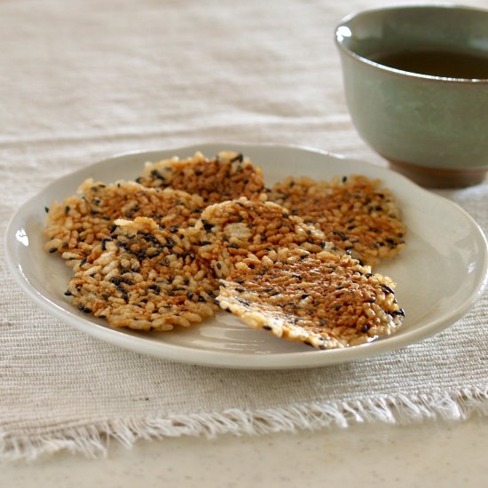 Homemade Senbei Rice Crackers