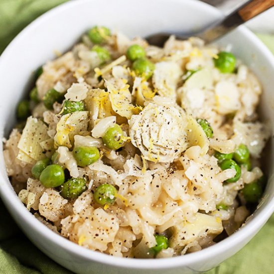 Lemon and Pea Risotto