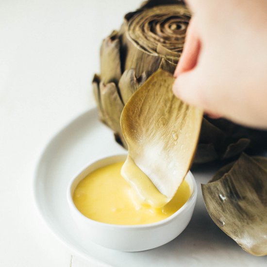 Instant Pot Steamed Artichokes