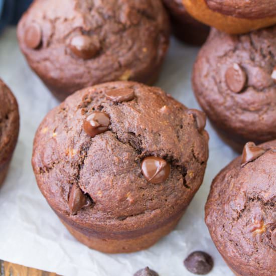 Chocolate Banana Muffins