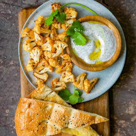 Harissa Cauliflower Toast with Suma