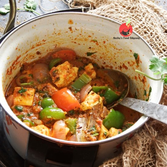 Restaurant Style Kadai Paneer