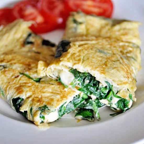 Spinach & Cheese Omelette