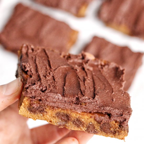 No Flour Chocolate Chip Pumpkin Bar