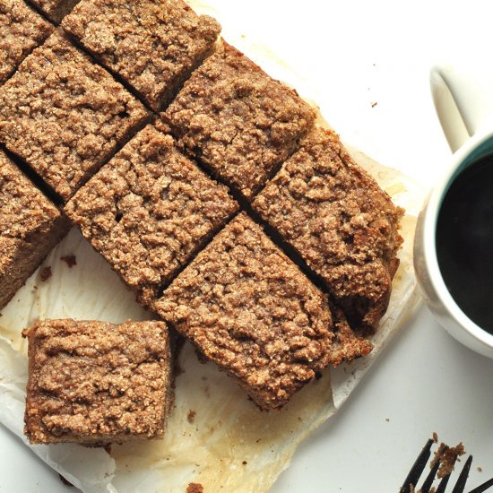 Healthy Banana Crumb Coffee Cake