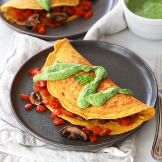 chickpea omelet