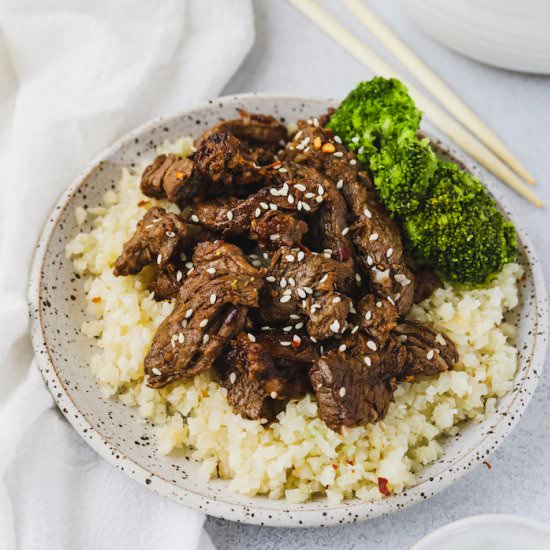 Low-Carb Beef Bulgogi