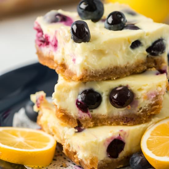 Lemon Blueberry Cheesecake Bars