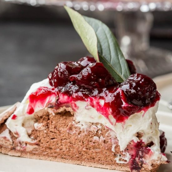 Cherry Chocolate Pavlova