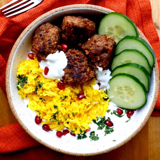 Lamb Meatballs with Whipped Feta