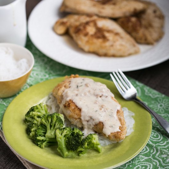 Chicken Piccata W/ Angel Hair Pasta