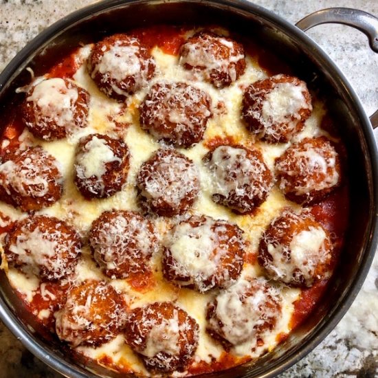 Chicken Parm Meatballs