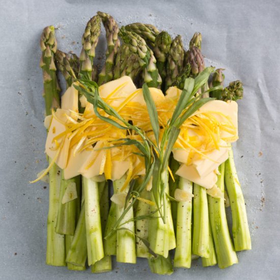 Spring Asparagus in Parchment