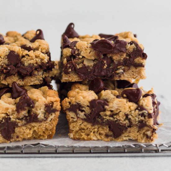 Peanut Butter Oatmeal Cookie Bars