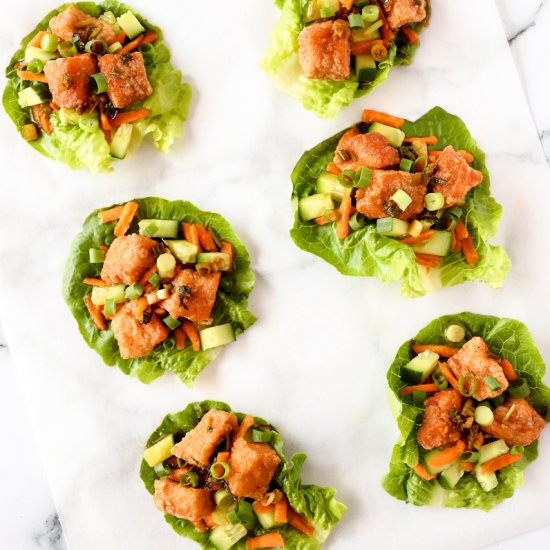 5 Spice Salmon Lettuce Wraps