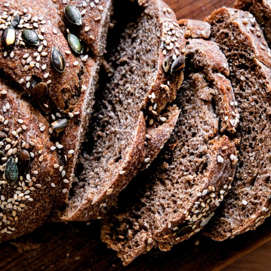 Easy Braided Whole Wheat Loaf