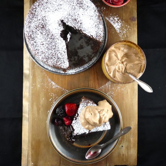 Swedish Nutella Spelt Kladdkaka