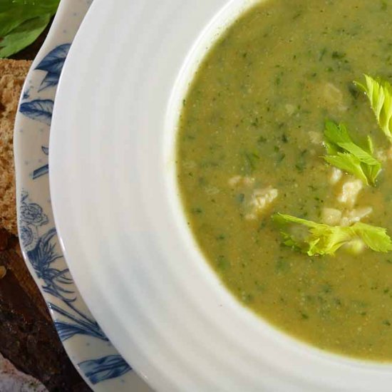 Broccoli, Stilton and Celery Soup