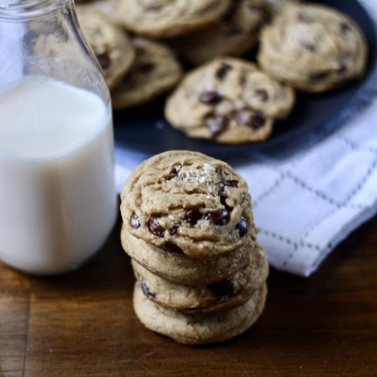 Eggless Chocolate Chip Cookies