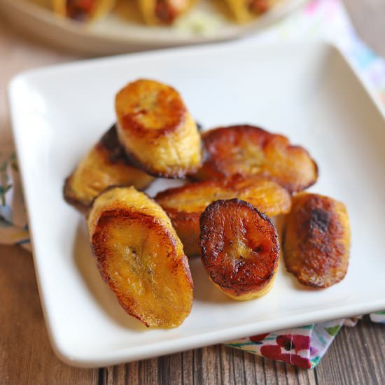 Sweet fried plantains