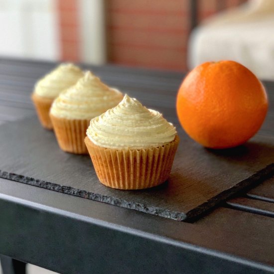 Vegan Orange Cupcakes