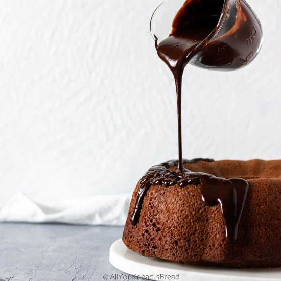 Sourdough chocolate and orange cake