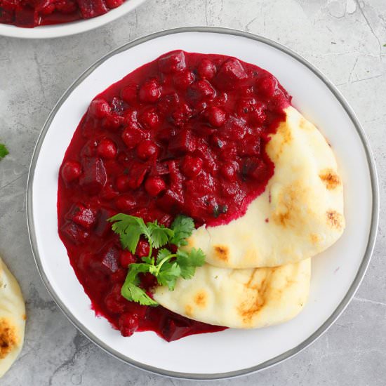 Instant Pot Chickpea & Beets Curry