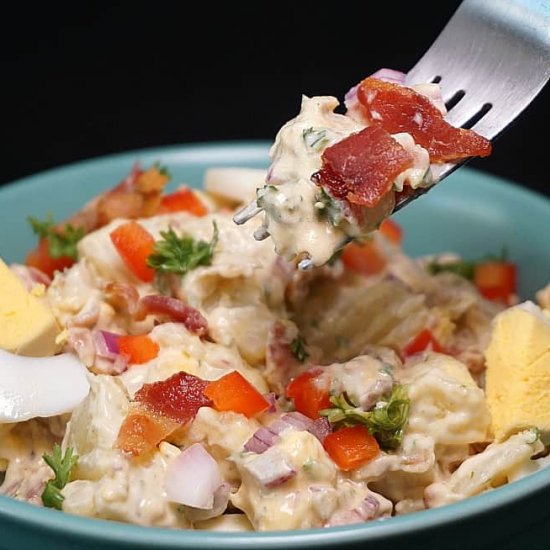 Potato Salad with Bacon and Eggs