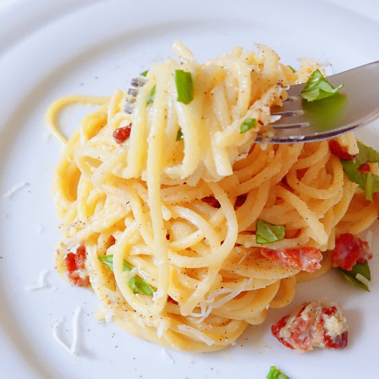 Parmesan Spaghetti Carbonara