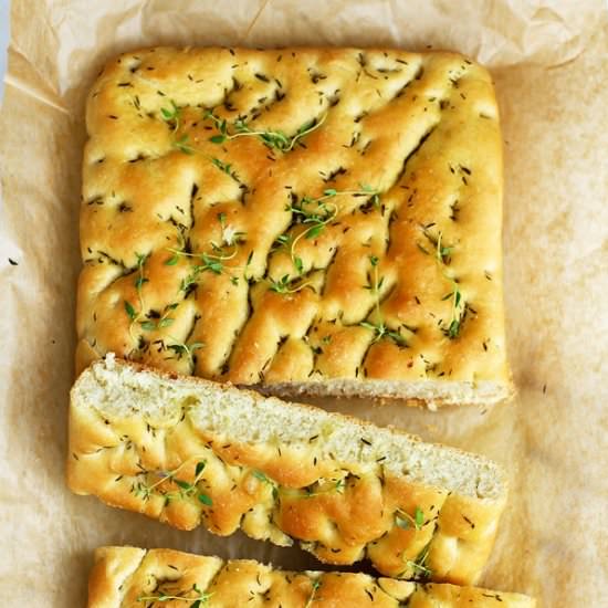 Fluffy Italian Focaccia