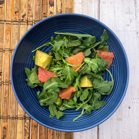 Grapefruit, Avocado & Arugula Salad