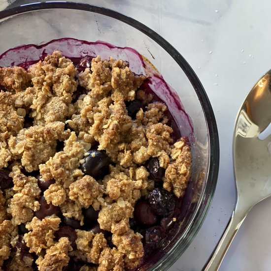 Gluten Free Blueberry Crumble