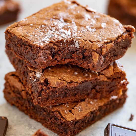 The Best Fudgy Sea Salt Brownies