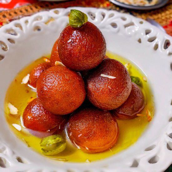 Instant Bread Gulab Jamun