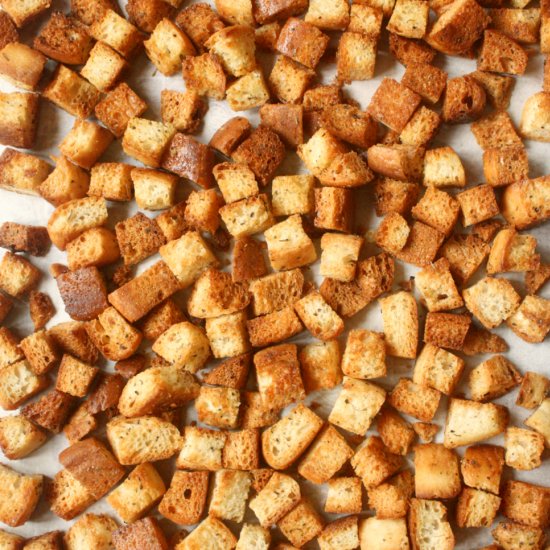 Homemade Crunchy Croutons