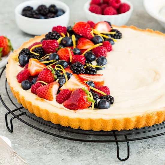 Eggless Fruit Tart