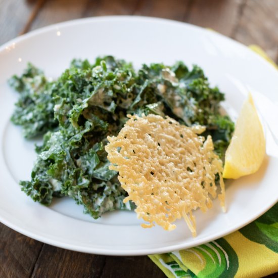 Kale Caesar salad