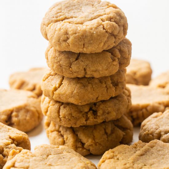 No Flour Peanut Butter Cookies