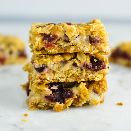 Cranberry Oatmeal Cheesecake Bars