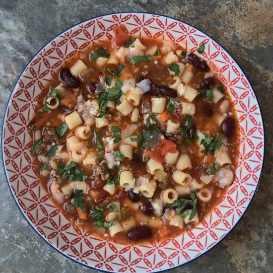 Fast, Easy Pasta e Fagioli Soup