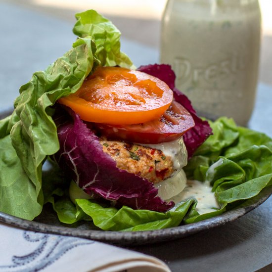 Chicken Burger with Zesty Ranch