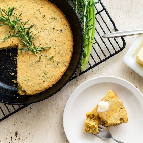 Carrot Top Herb Cornbread