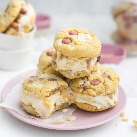 Home-made Ice Cream Cookie Sandwich