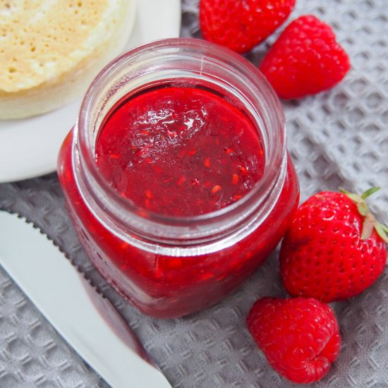 Strawberry raspberry jam