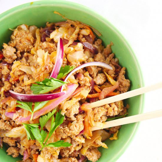 Pork Eggroll in a Bowl