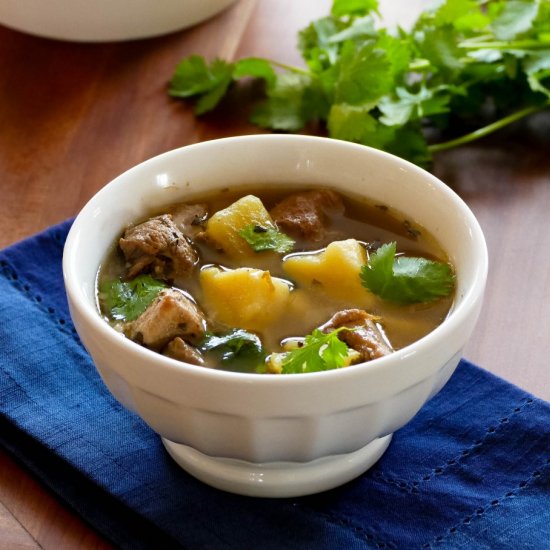 Instant Pot Pork Soup & Hatch Chile